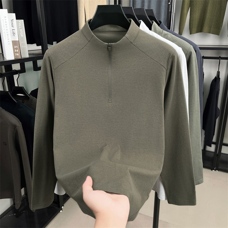 Half-Zip Stand Collar Sport Top