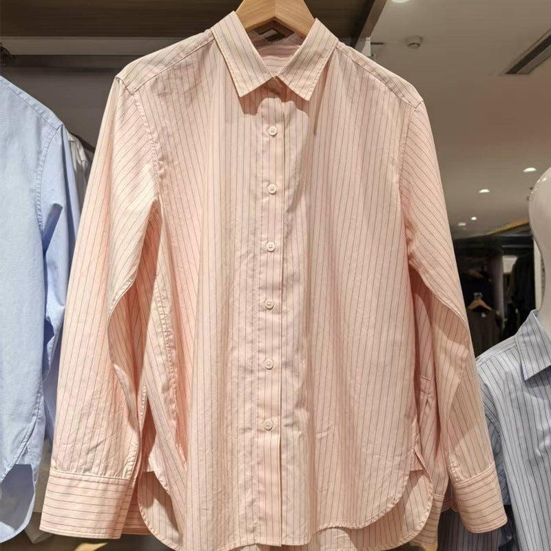 Vertical Pinstripe Lightweight Button-Down