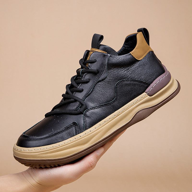 Men’s Premium High-Top Leather Sneakers
