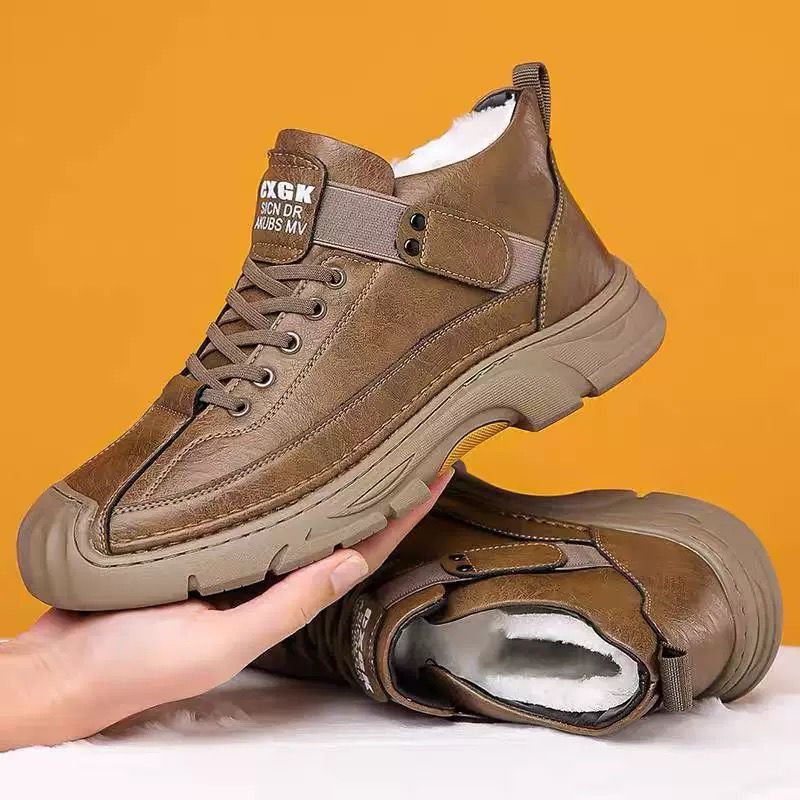 Insulated High-Top Utility Sneakers