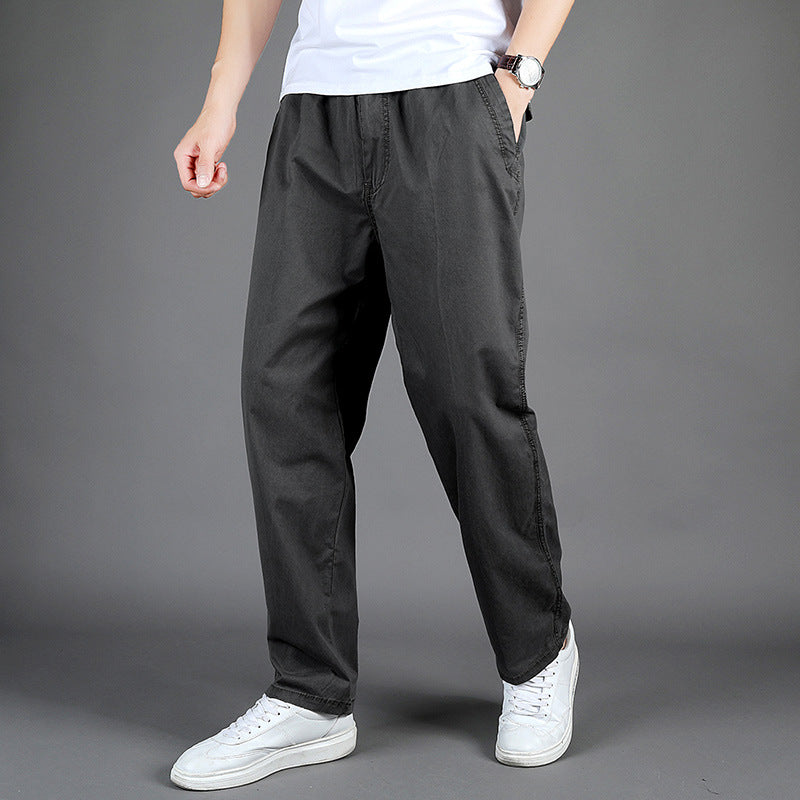 Men's Straight-Leg Casual Trousers