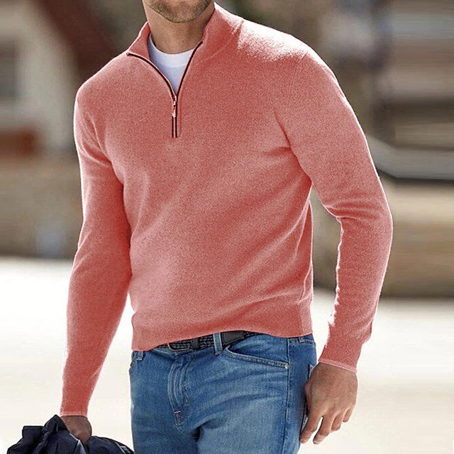 Men's Quarter-Zip Knit Pullover