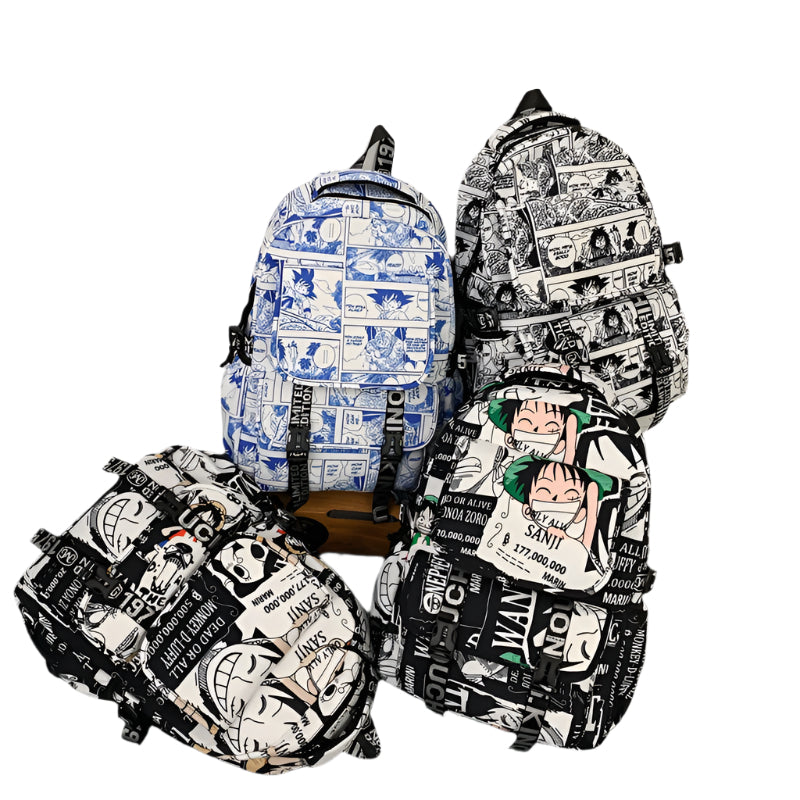 Anime Print Backpack