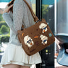 Autumn and Winter Bread Puppy Brown Shoulder Bag [Waterproof and Shockproof - Skin-friendly Hands]