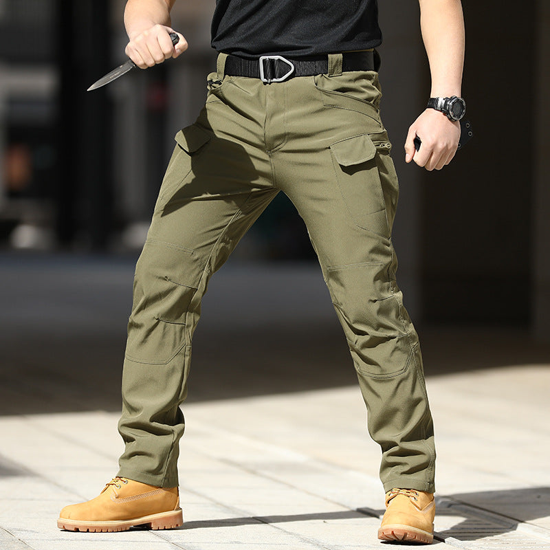 Cross-border outdoor archon tactical pants stretch fabric city special service pants military fan multi-pocket cargo pants composite fabric