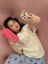 Double-sided printed letter T-shirt