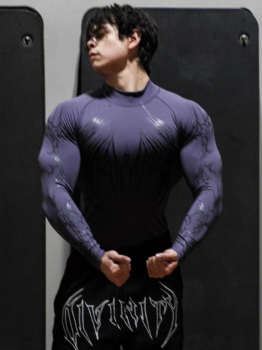 Cyber-Sigil Compression Long-Sleeve