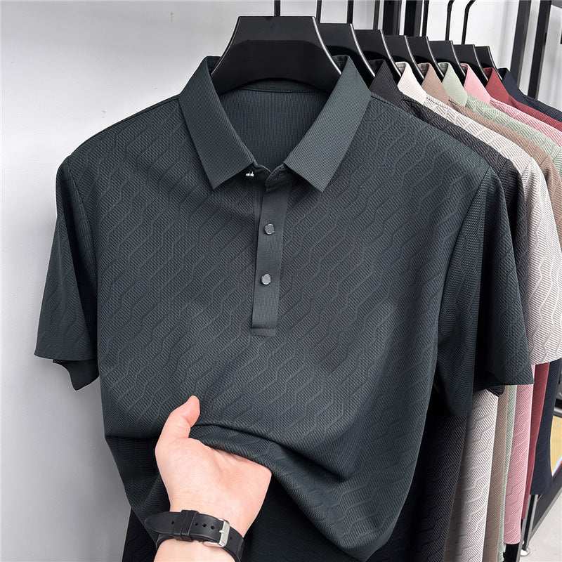 Premium Geometric Textured Polo
