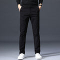 Men's Straight-Leg Cotton Casual Trousers