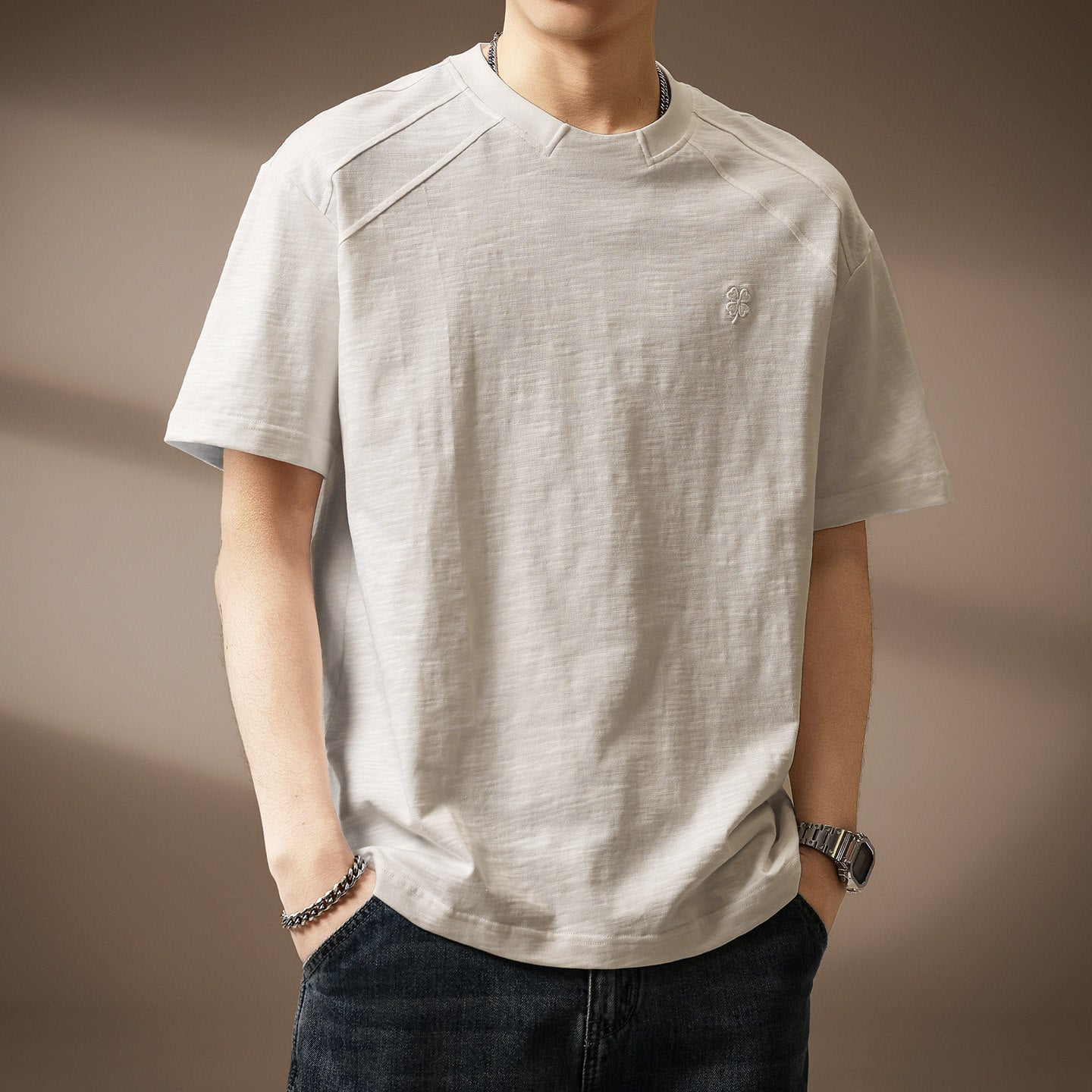 Premium Slub Cotton Essential Tee