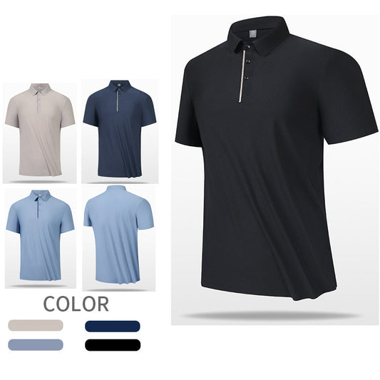 Seamless Ice Silk Polo Shirt