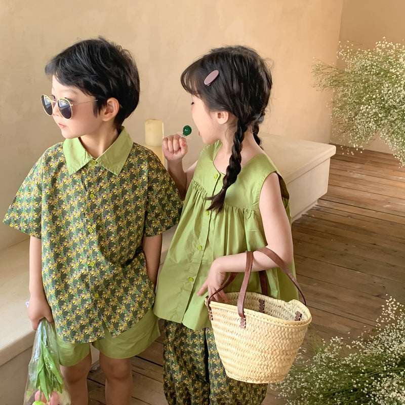 Kids' Floral T-Shirt & Shorts Set