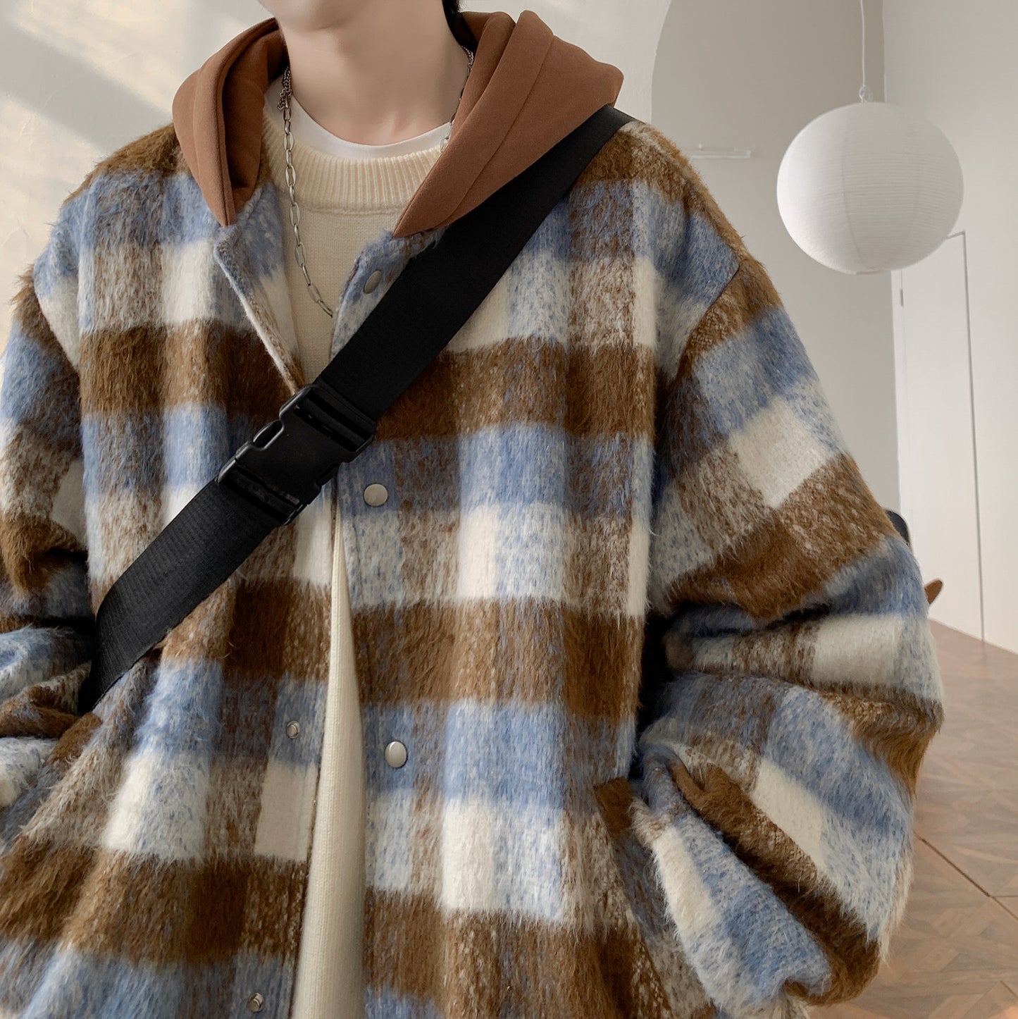 Plaid Bomber Jacket