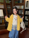 Kids' Solid Long-Sleeve Casual Shirt
