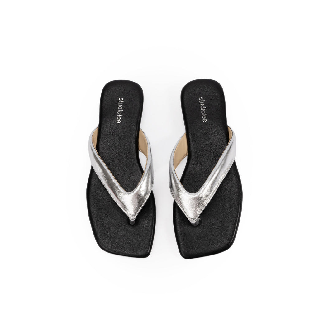Low-Heel Thong Sandals