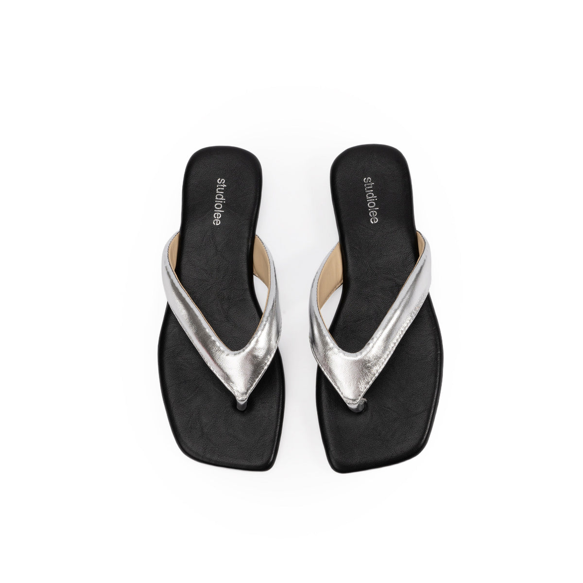 Low-Heel Thong Sandals