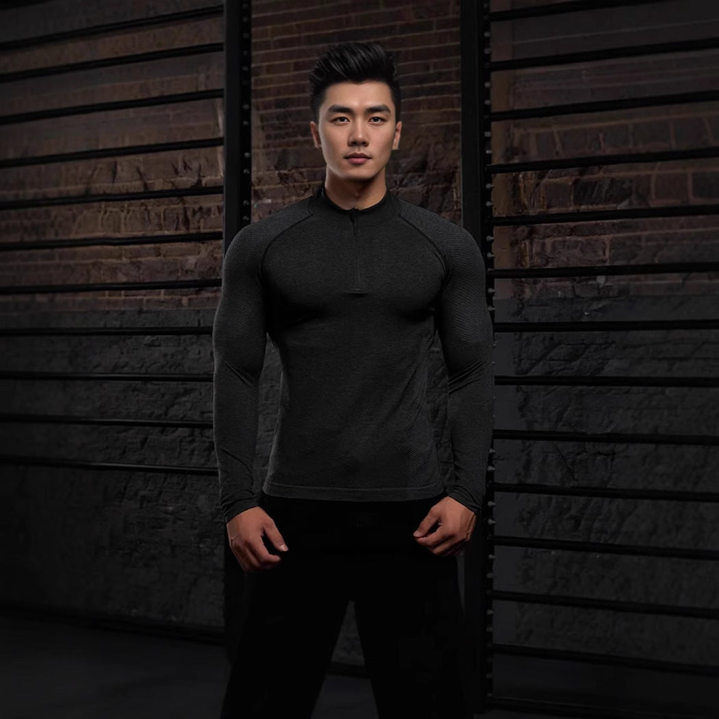 Seamless Quarter-Zip Performance Training Top