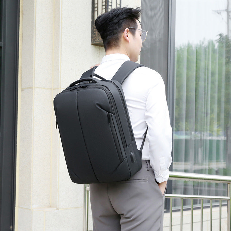 Backpack commuter capacity travel computer bag cross-border business computer backpack version men's large capacity korean fashion simple