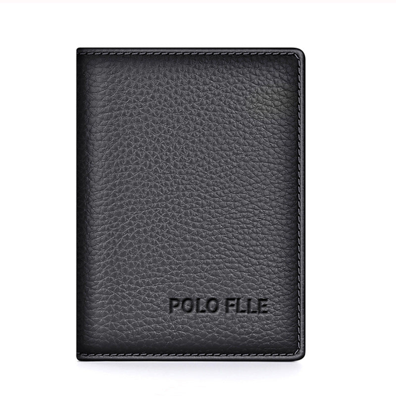 Paul cowhide ultra-thin card holder, card holder, men's and women's leather card holder, compact mini pack, small bag, bus card holder