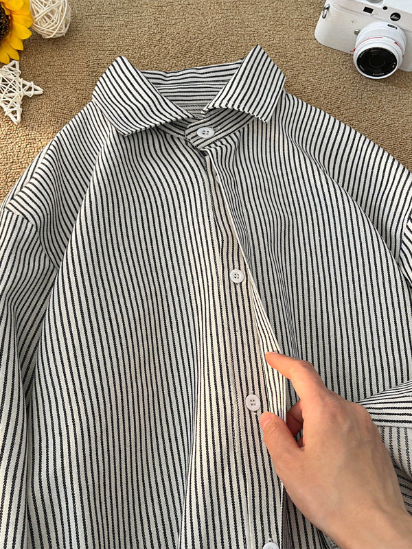 Ins-Style Striped Shirt