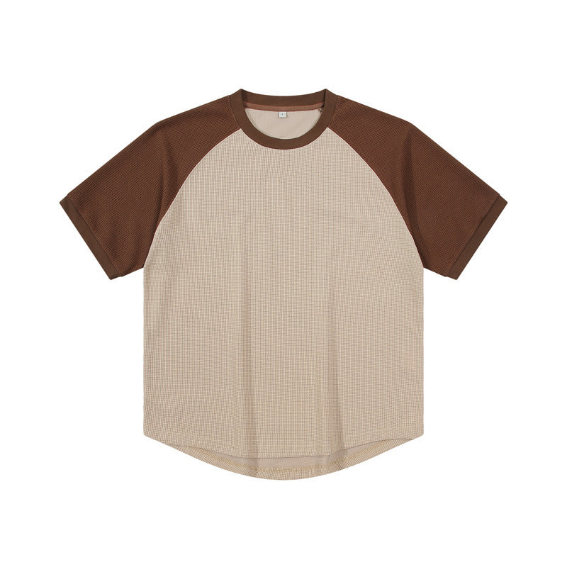 Textured Waffle Raglan Tee