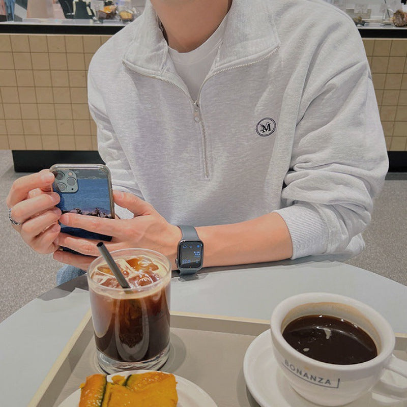 Half-Zip Pullover Sweatshirt