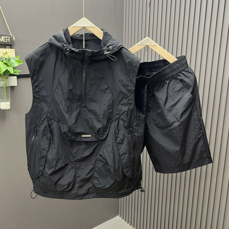 Two-Piece Vest and Shorts Set