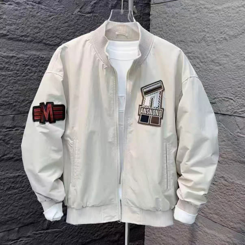 Patchwork Embroidered Bomber Jacket