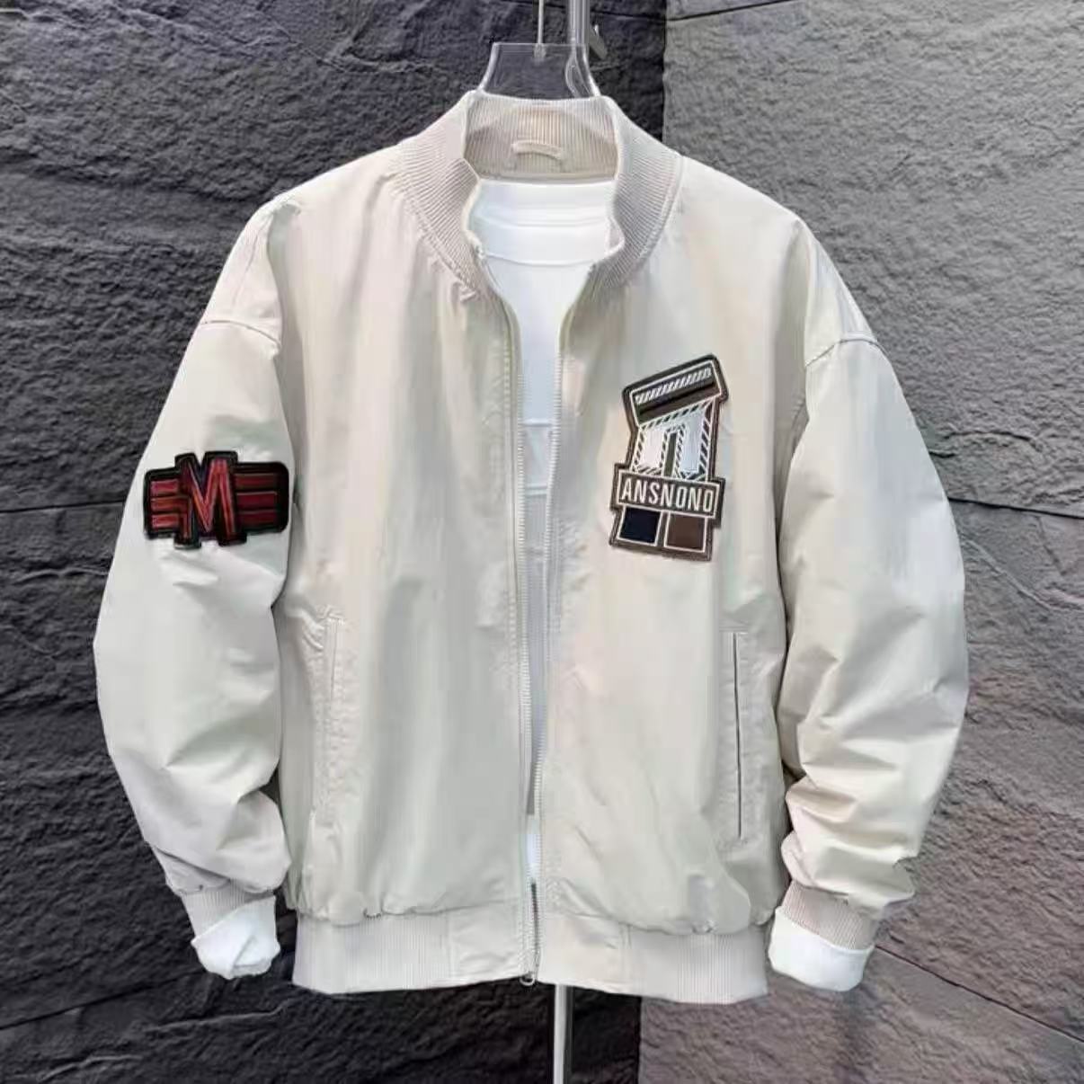 Patchwork Embroidered Bomber Jacket