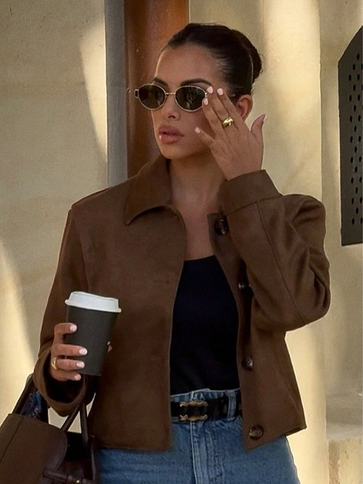 Women's Faux Suede Short Jacket