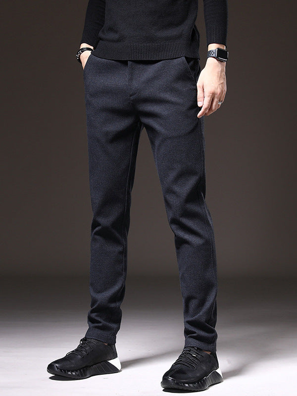 Men's Slim-Fit Business Casual Trousers