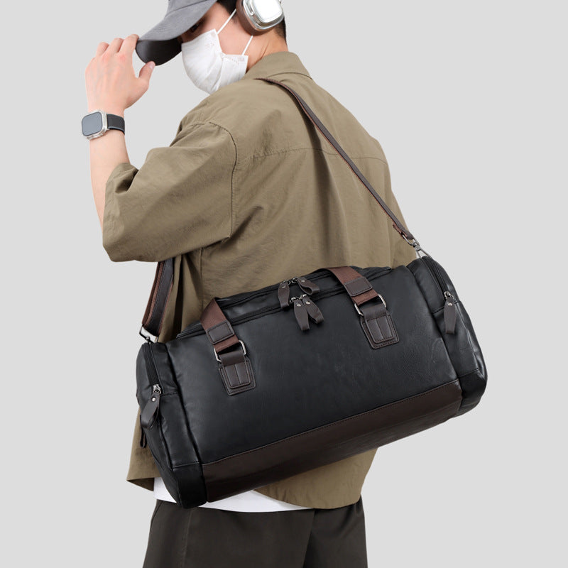 Travel bag men's business trip casual handbag large capacity dry and wet separation fitness bag men's drop shipping