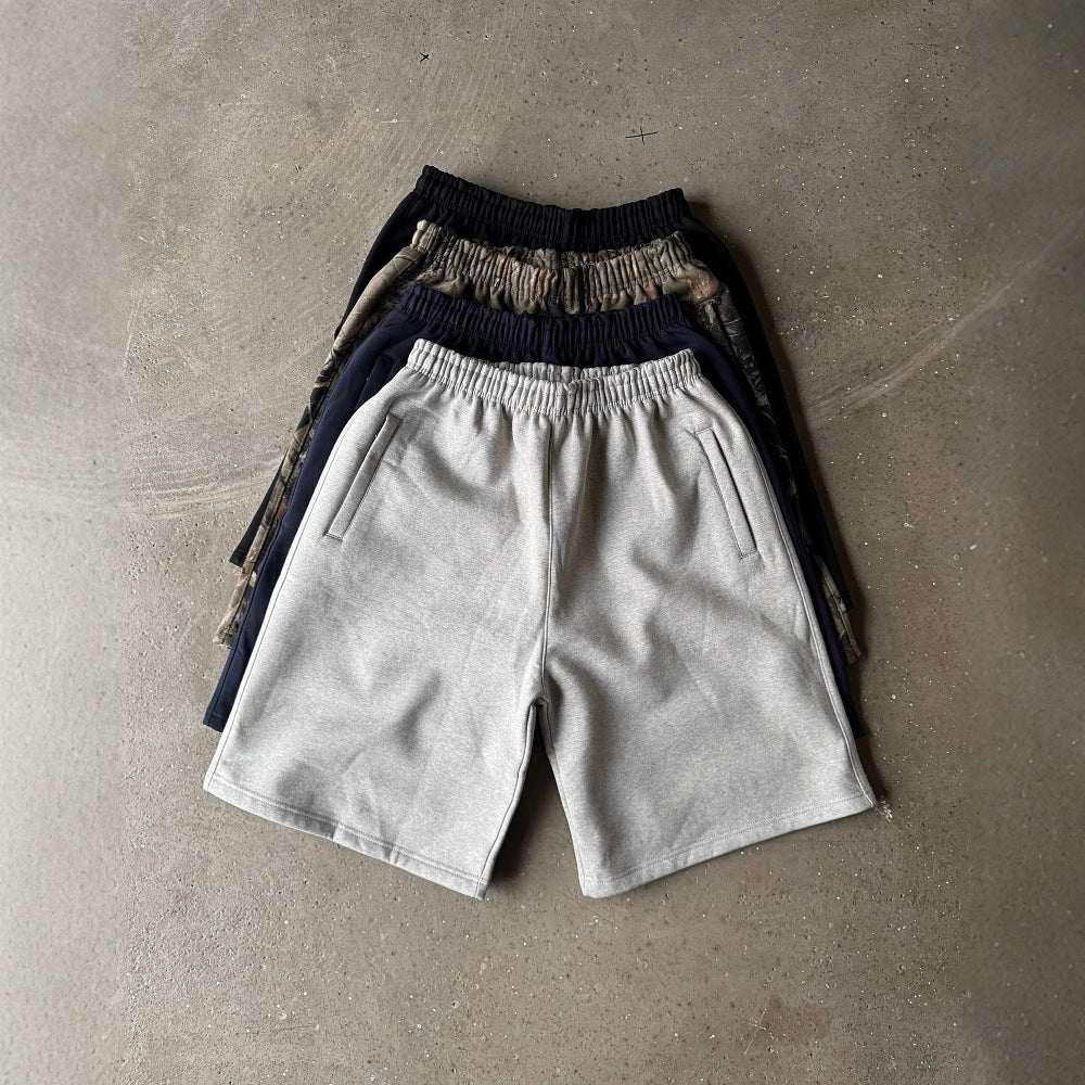Affiliated Script Embroidered Mesh-Lined Sweat Shorts