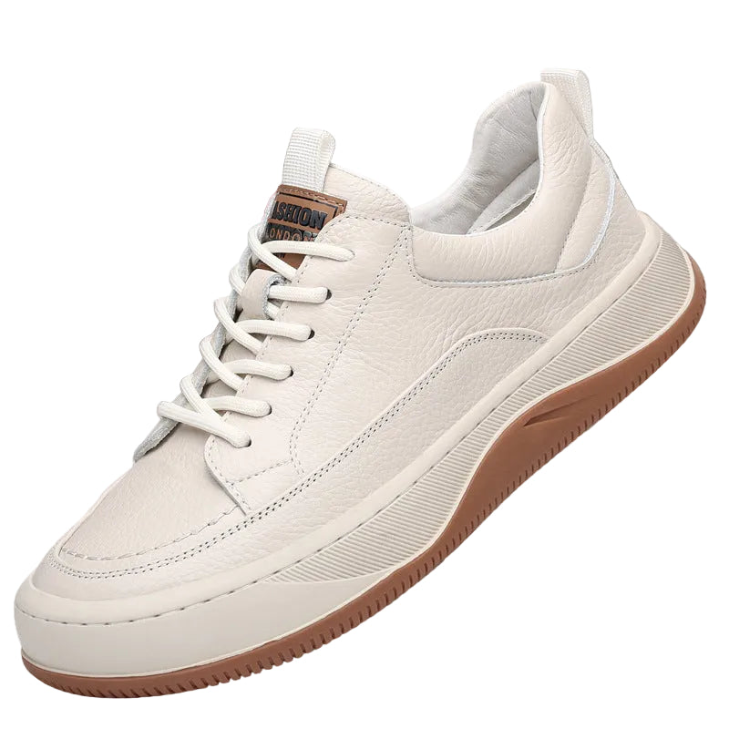 Men's Top-Grain Leather Casual Sneakers