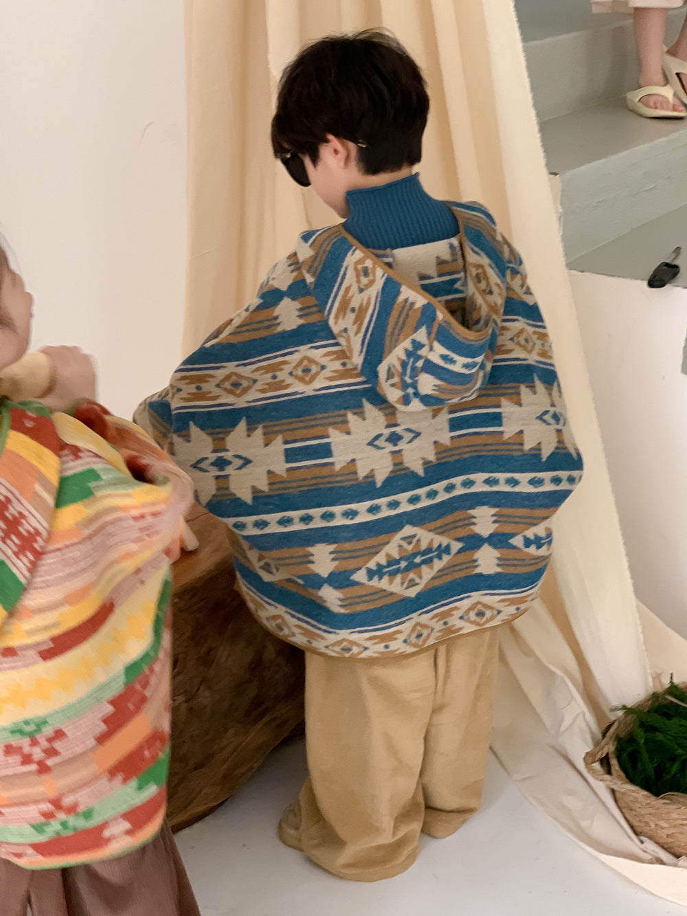 Kids' Colorful Hooded Cape