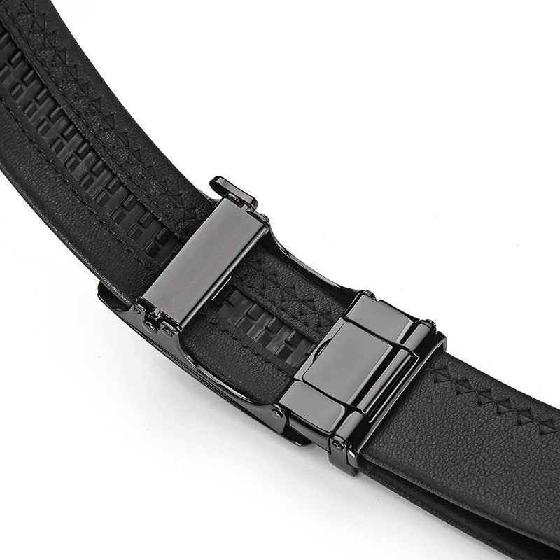 Men's Alloy Buckle Leather Belt
