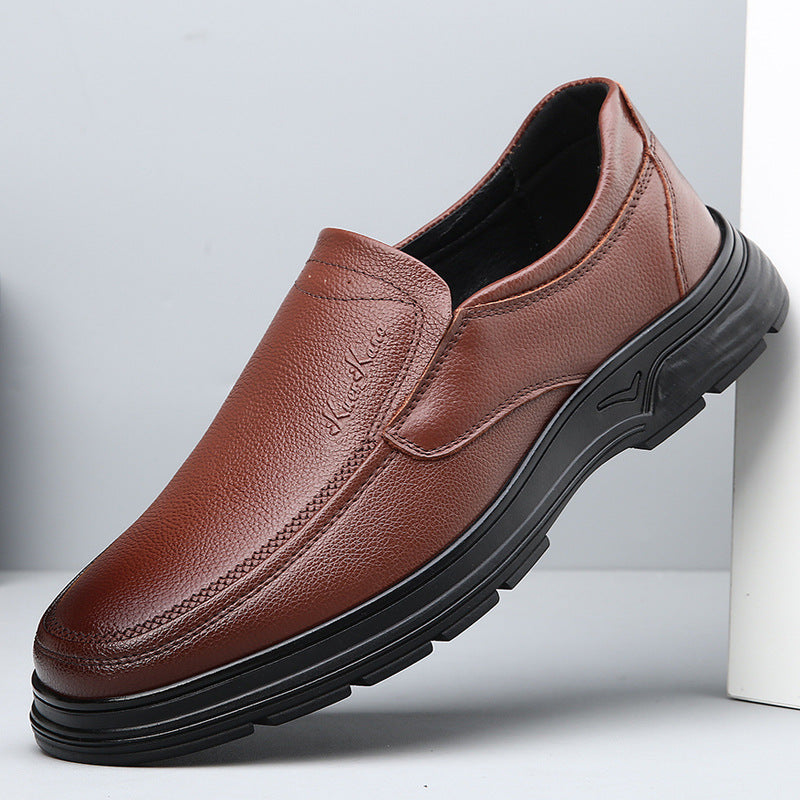 Men's Slip-On Leather Casual Loafers
