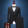 Black suit, vest, shirt, trousers