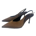 Satin-Look Pointed-Toe Slingbacks – product view
