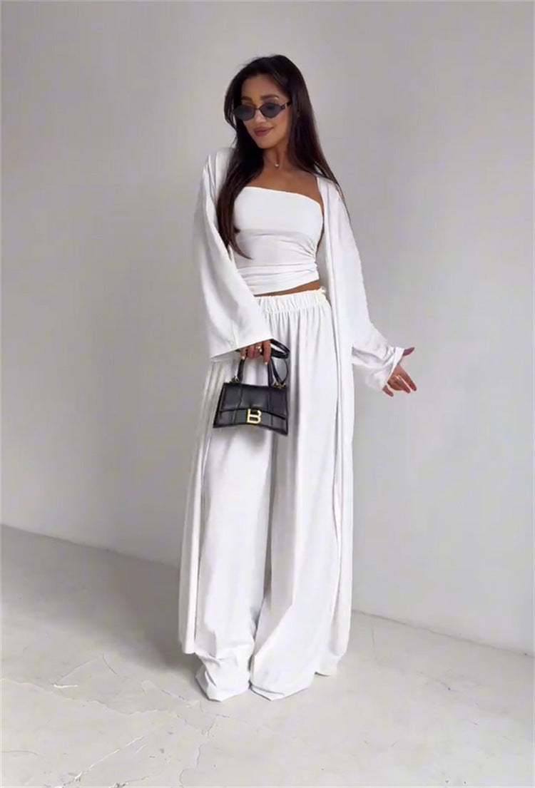 Chic Three Piece Loungewear Set