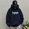 Navy blue hooded sweatshirt regular -533 [GL]