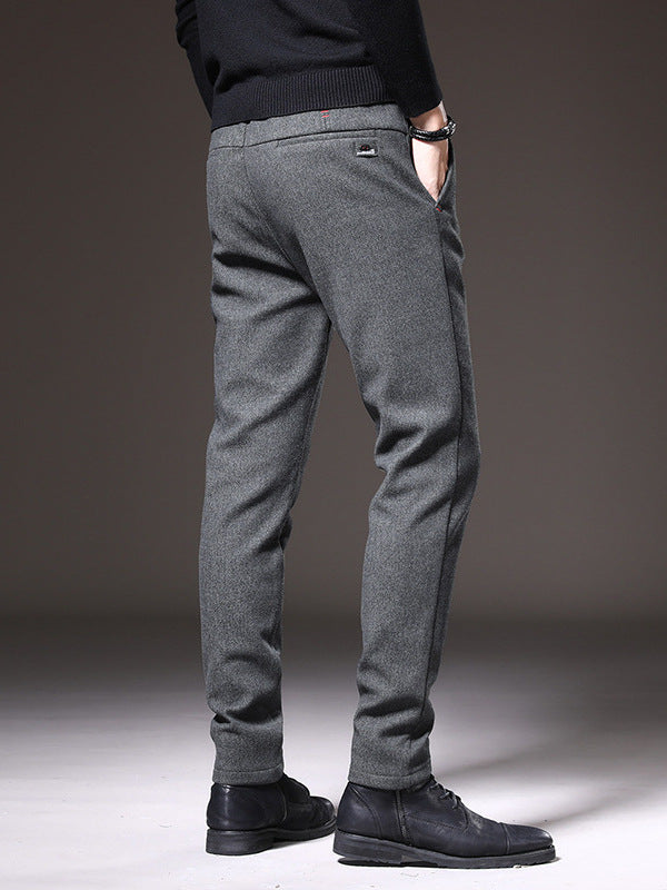 Men's Slim-Fit Business Casual Trousers
