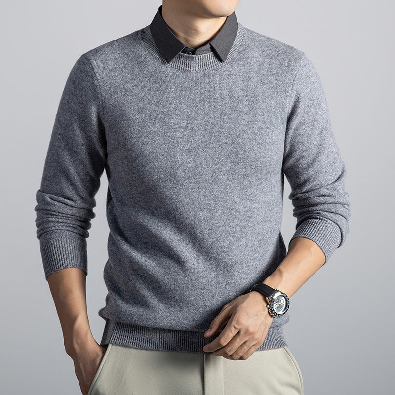 Men’s Faux-Layered Wool Knit