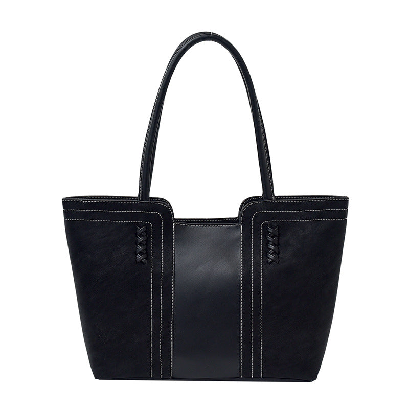 Suede-Look Shoulder Bag