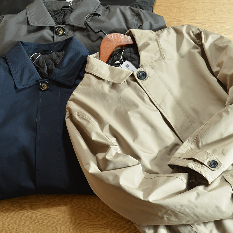 Padded Trench Overcoat