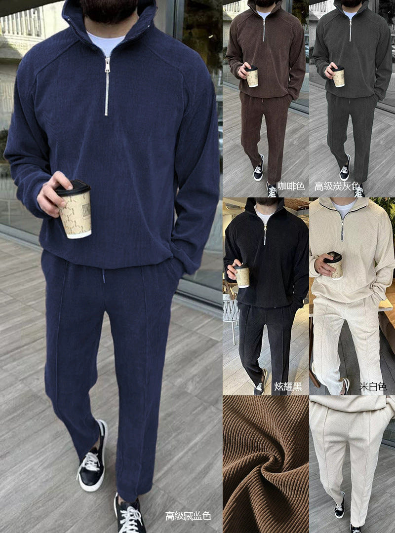 Corduroy Half-Zip Tracksuit