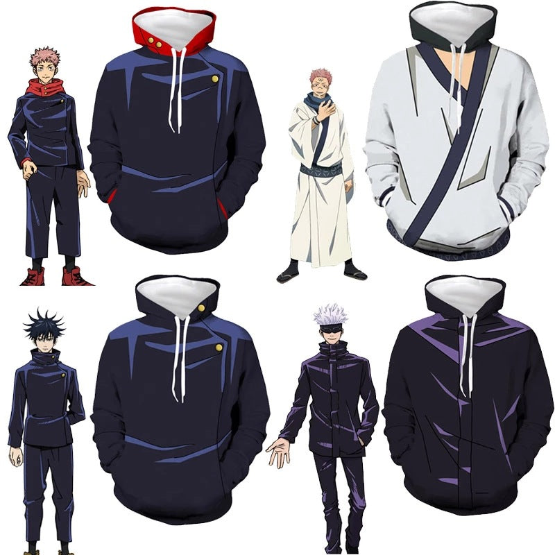 Anime-Inspired Zip Hoodie