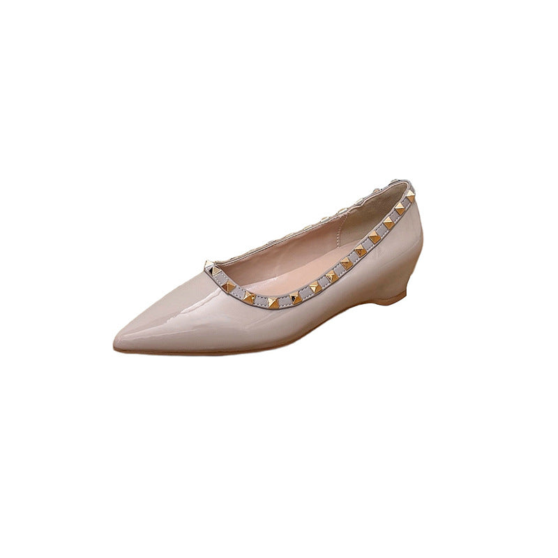 Studded Leather Mary Janes