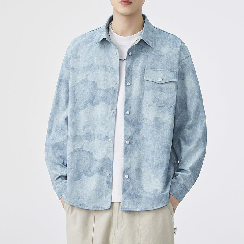 Tie-Dye Workwear Overshirt