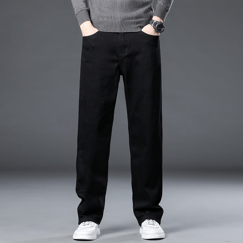 Men's Fleece-Lined Straight-Leg Jeans